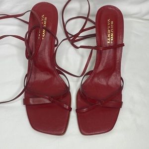 Bruno Valenti Lace Up Sandals.